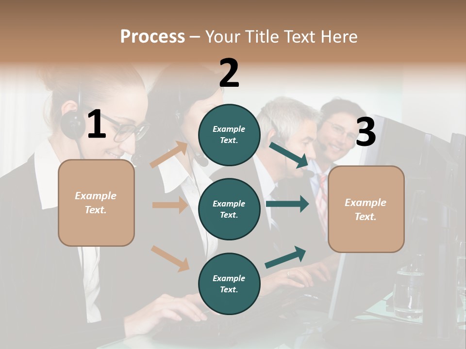 Telephone Working Phone PowerPoint Template