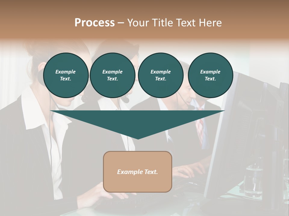 Telephone Working Phone PowerPoint Template