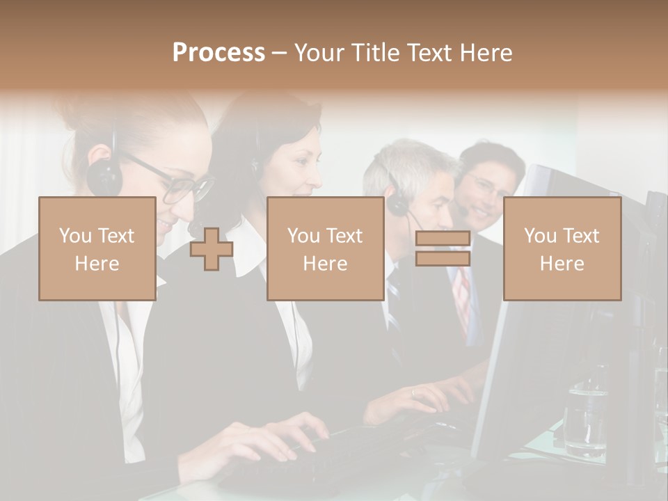 Telephone Working Phone PowerPoint Template