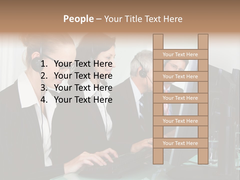 Telephone Working Phone PowerPoint Template