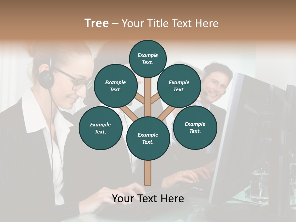 Telephone Working Phone PowerPoint Template