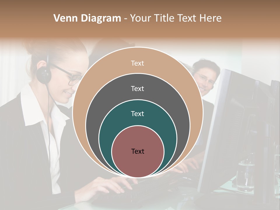 Telephone Working Phone PowerPoint Template