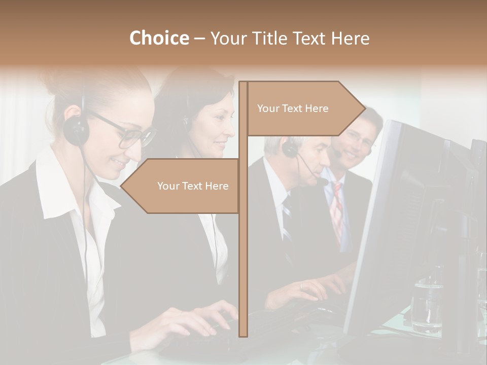 Telephone Working Phone PowerPoint Template