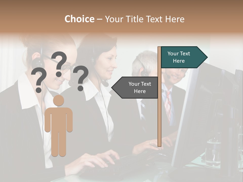 Telephone Working Phone PowerPoint Template