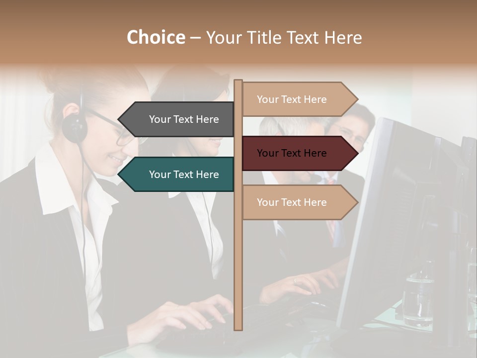 Telephone Working Phone PowerPoint Template