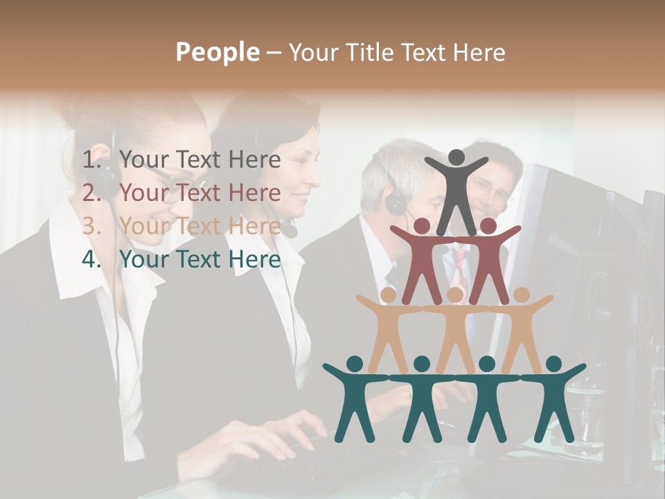 Telephone Working Phone PowerPoint Template