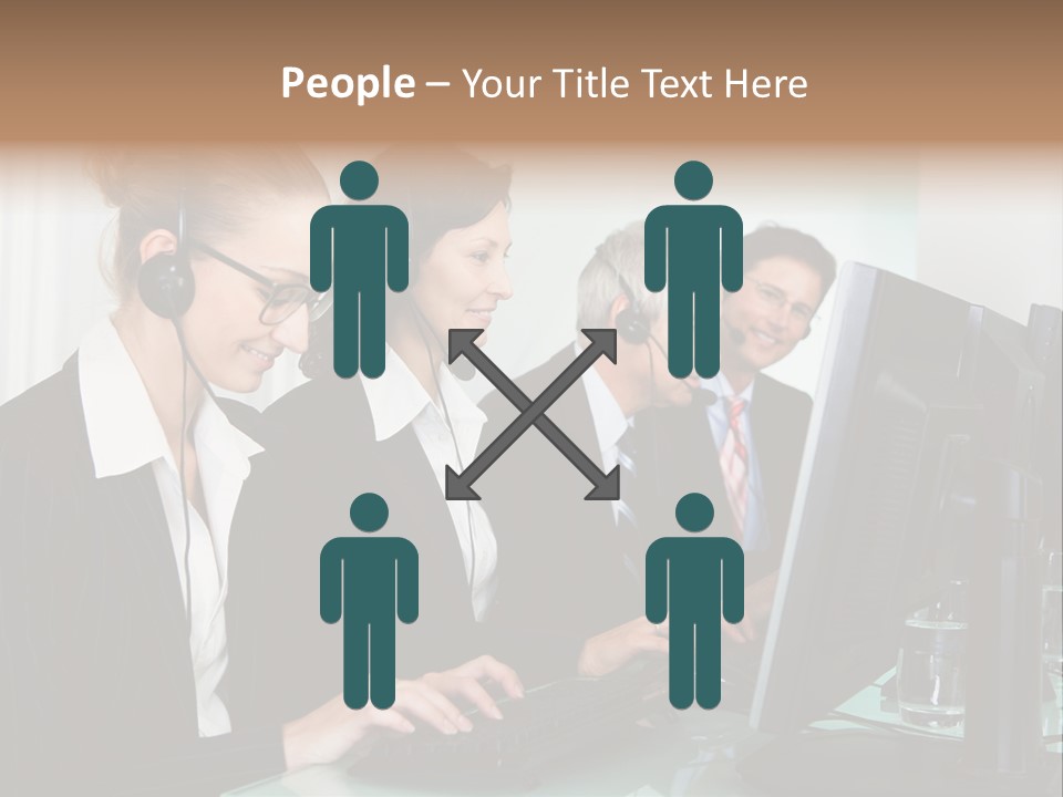 Telephone Working Phone PowerPoint Template