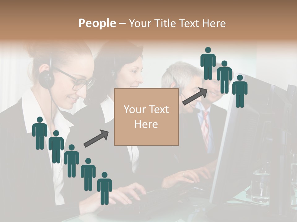 Telephone Working Phone PowerPoint Template