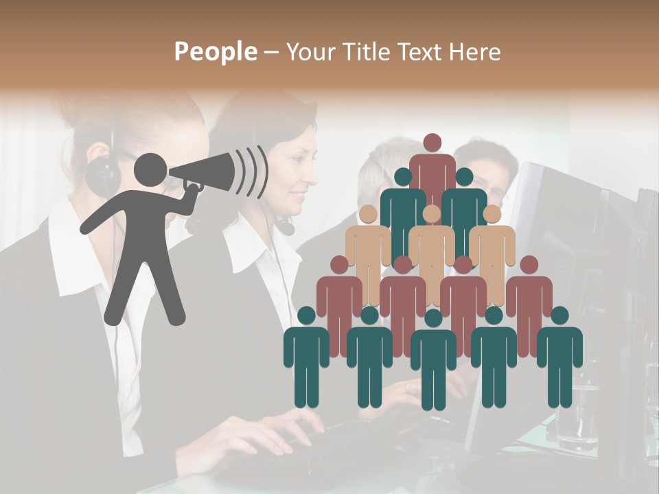 Telephone Working Phone PowerPoint Template