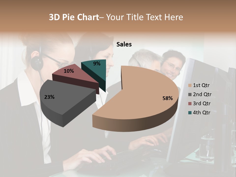 Telephone Working Phone PowerPoint Template