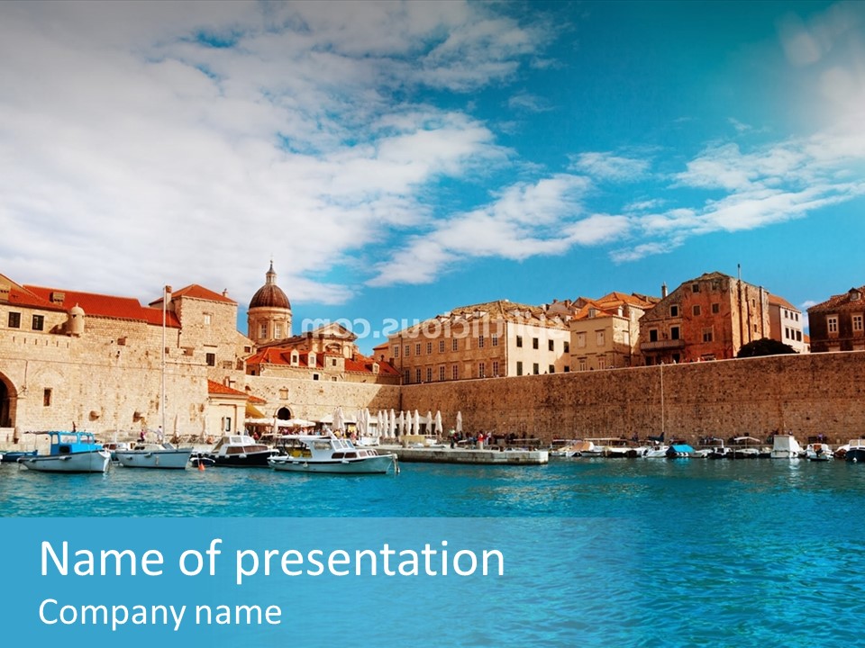 Architecture Marina Historical PowerPoint Template