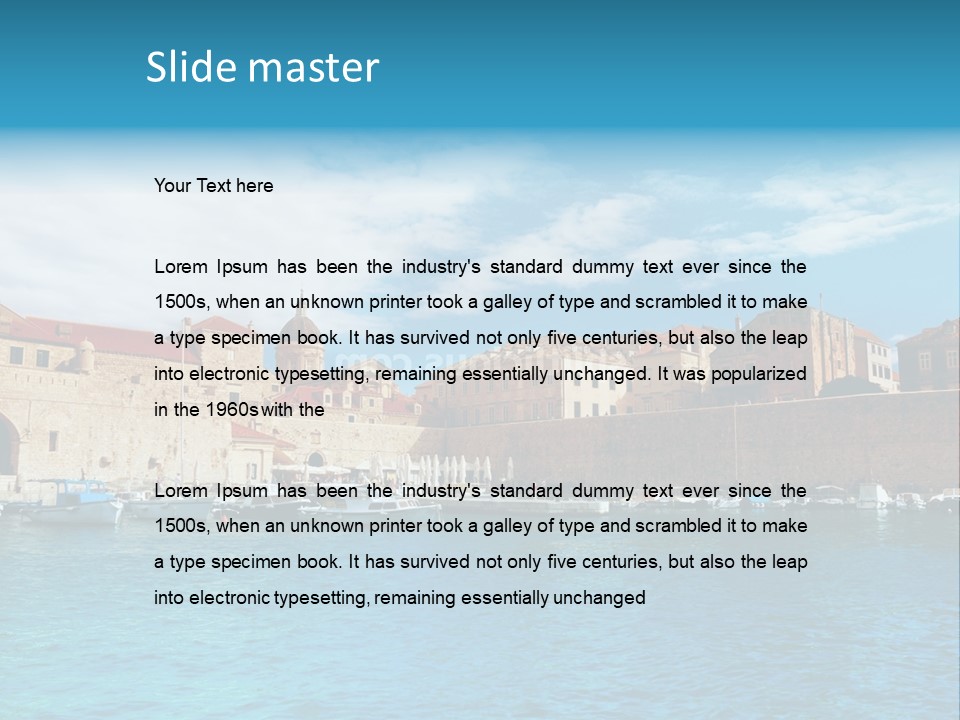 Architecture Marina Historical PowerPoint Template