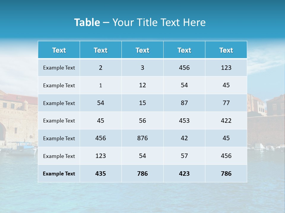 Architecture Marina Historical PowerPoint Template