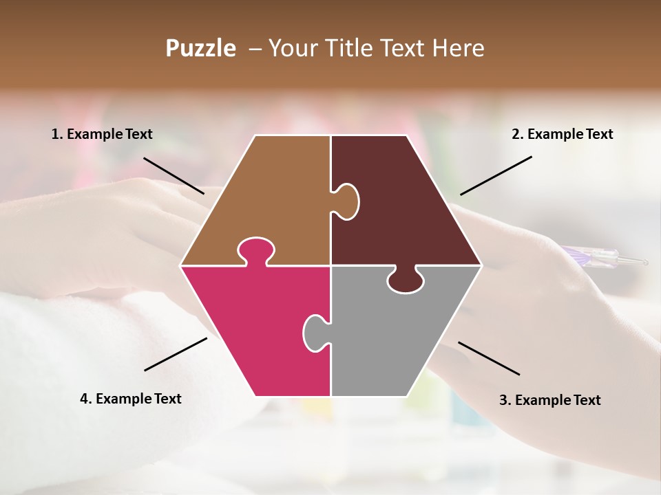 Nail Salon Cosmetics Finger PowerPoint Template