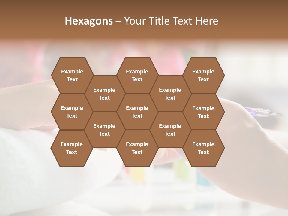 Nail Salon Cosmetics Finger PowerPoint Template