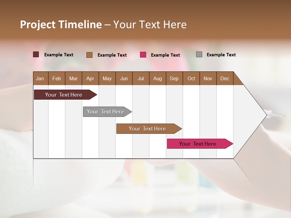 Nail Salon Cosmetics Finger PowerPoint Template