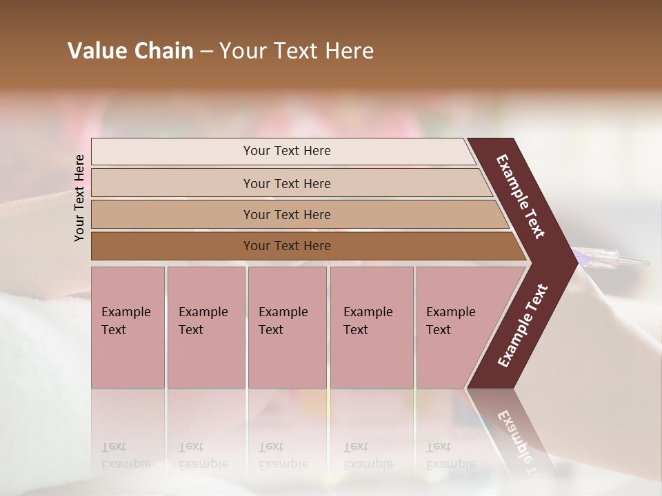 Nail Salon Cosmetics Finger PowerPoint Template