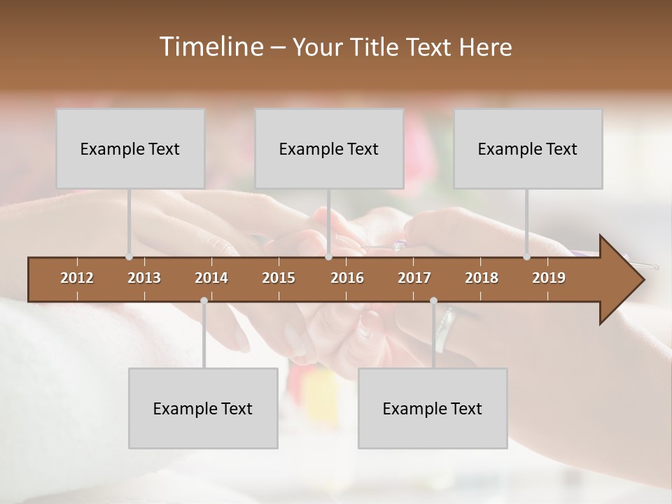 Nail Salon Cosmetics Finger PowerPoint Template