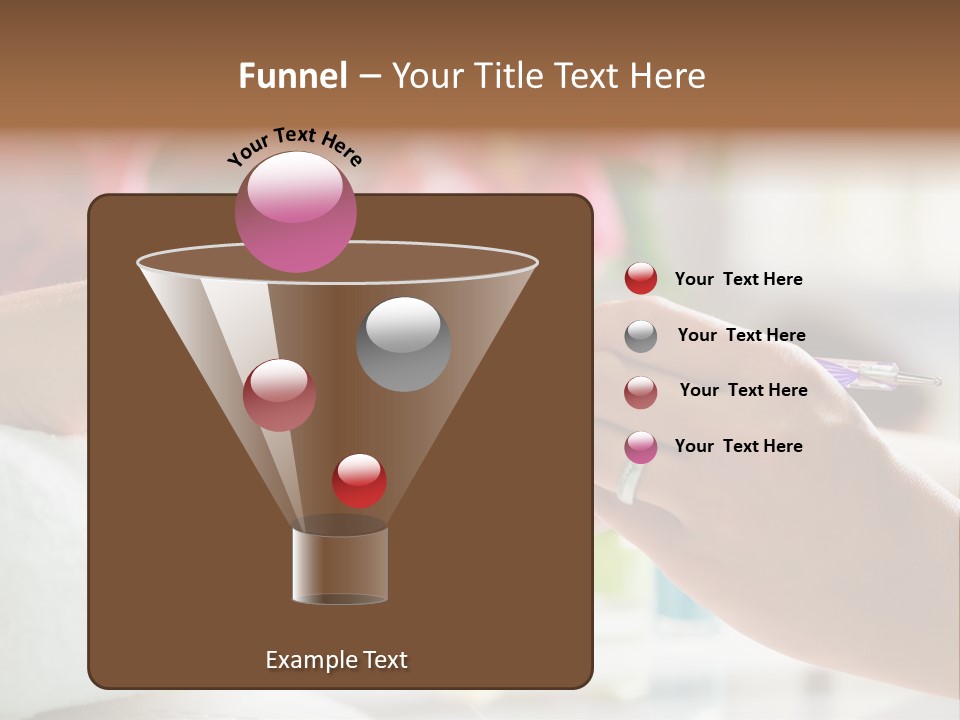 Nail Salon Cosmetics Finger PowerPoint Template