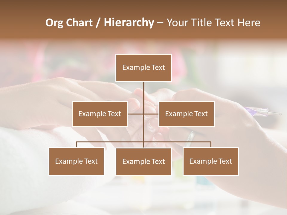 Nail Salon Cosmetics Finger PowerPoint Template