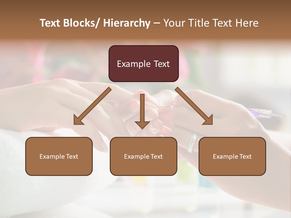 Nail Salon Cosmetics Finger PowerPoint Template