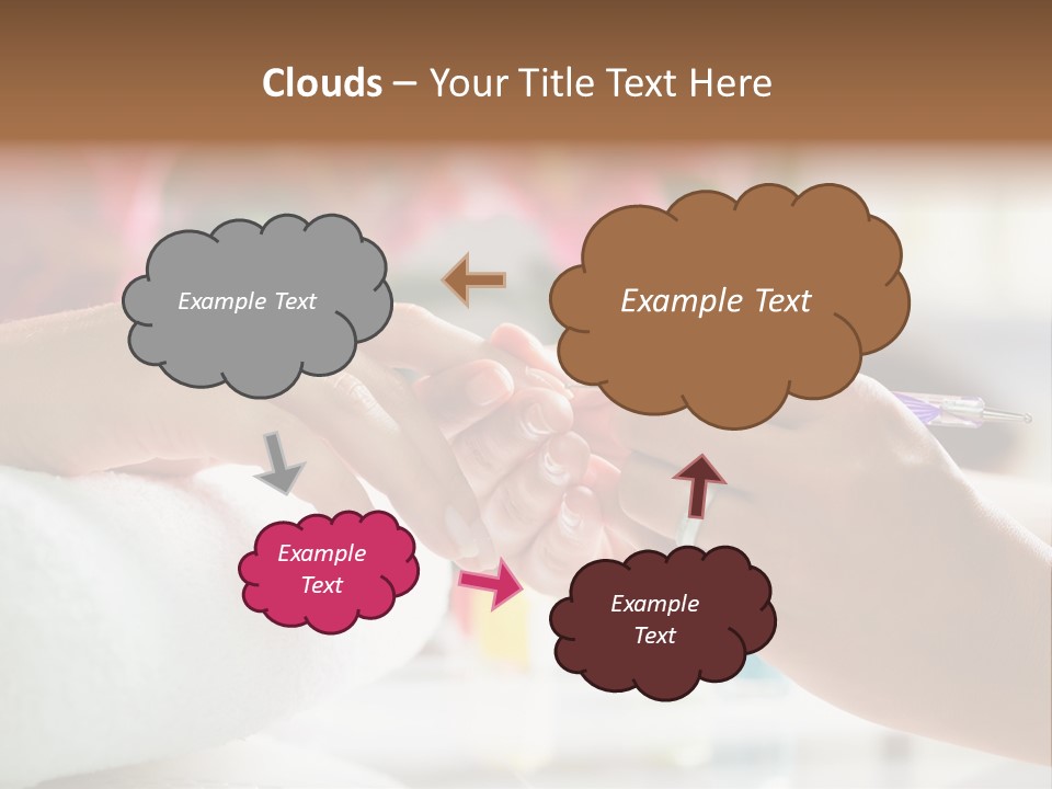 Nail Salon Cosmetics Finger PowerPoint Template