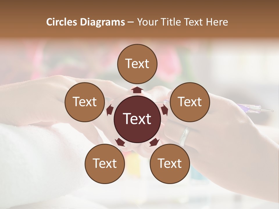 Nail Salon Cosmetics Finger PowerPoint Template