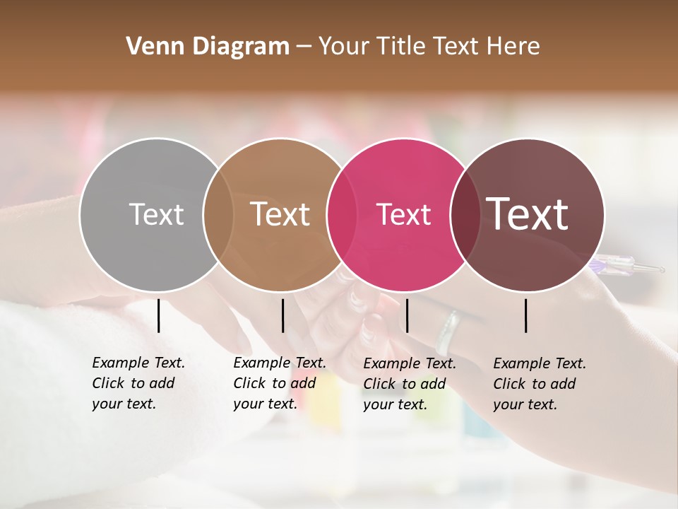 Nail Salon Cosmetics Finger PowerPoint Template