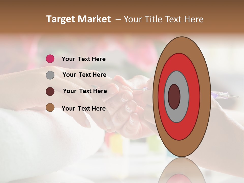 Nail Salon Cosmetics Finger PowerPoint Template