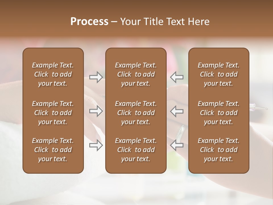 Nail Salon Cosmetics Finger PowerPoint Template