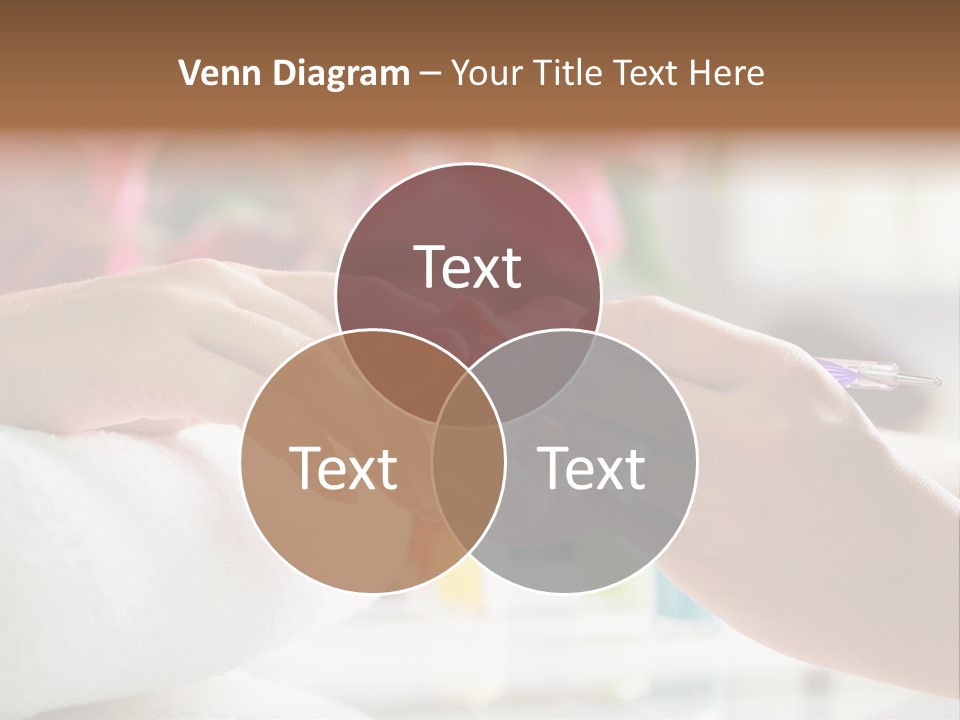 Nail Salon Cosmetics Finger PowerPoint Template