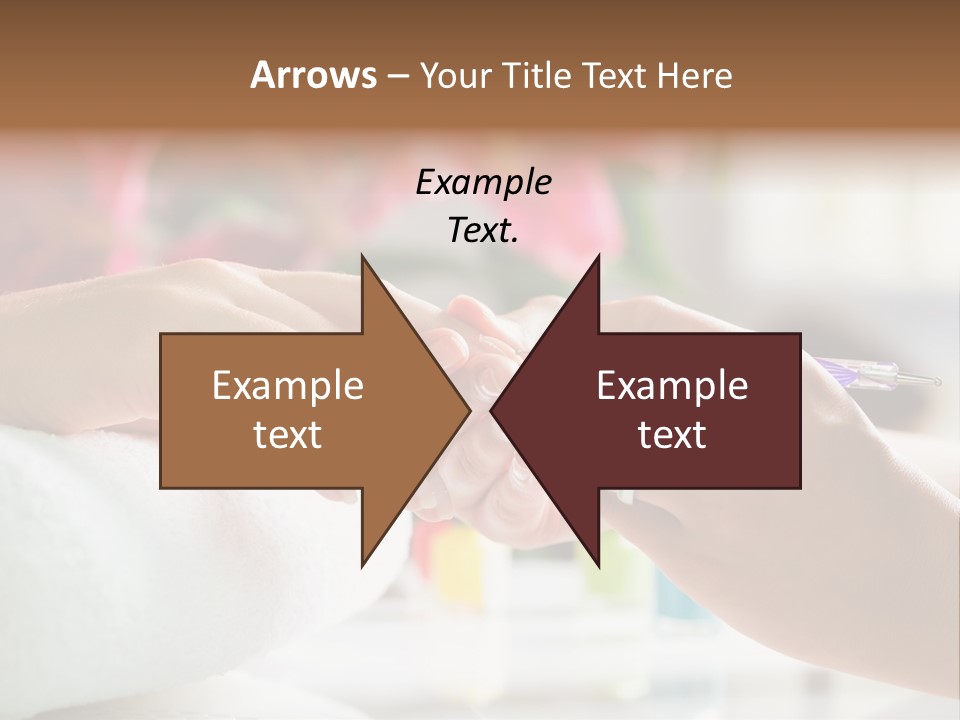 Nail Salon Cosmetics Finger PowerPoint Template