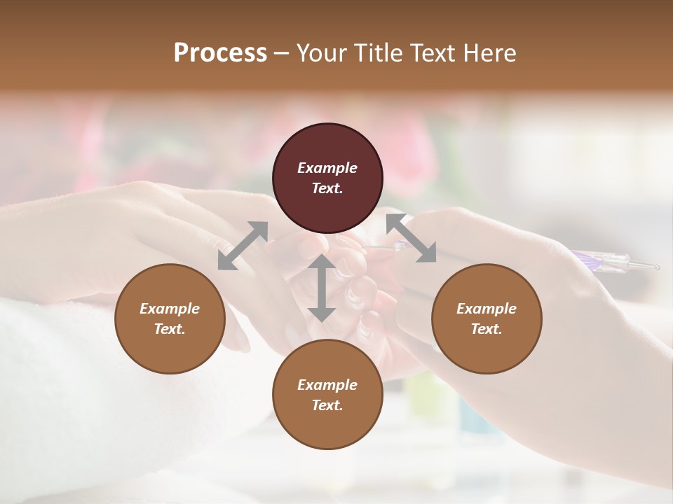 Nail Salon Cosmetics Finger PowerPoint Template