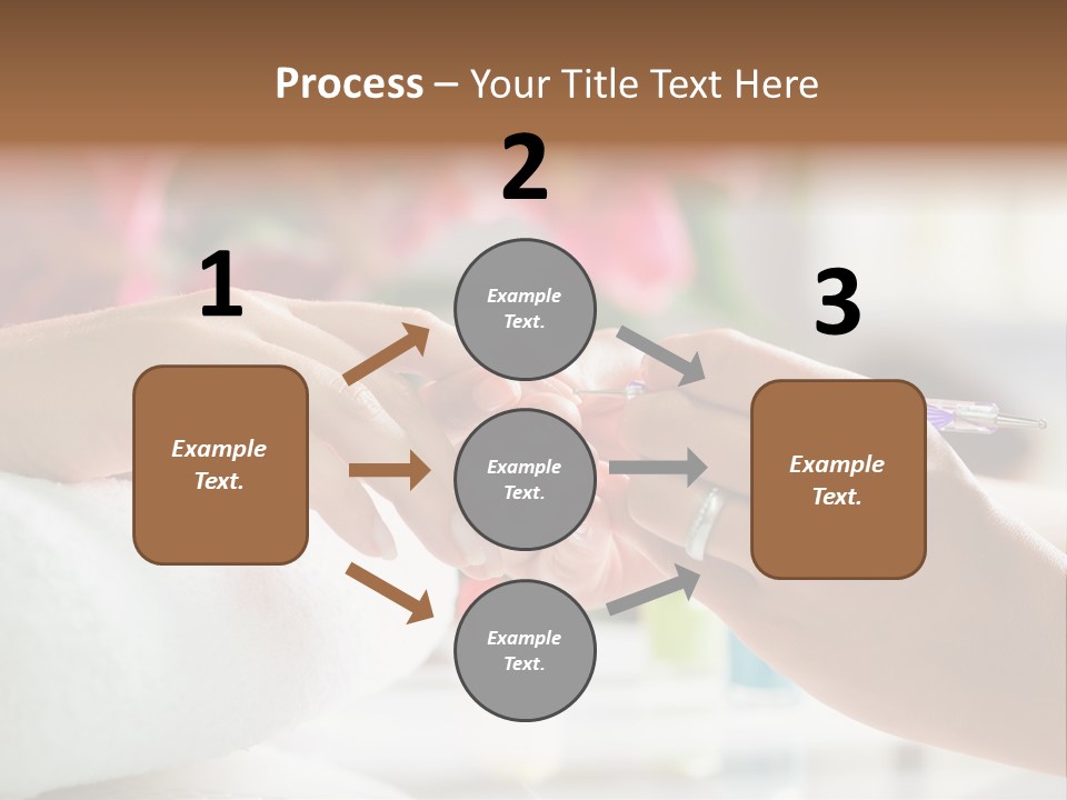 Nail Salon Cosmetics Finger PowerPoint Template