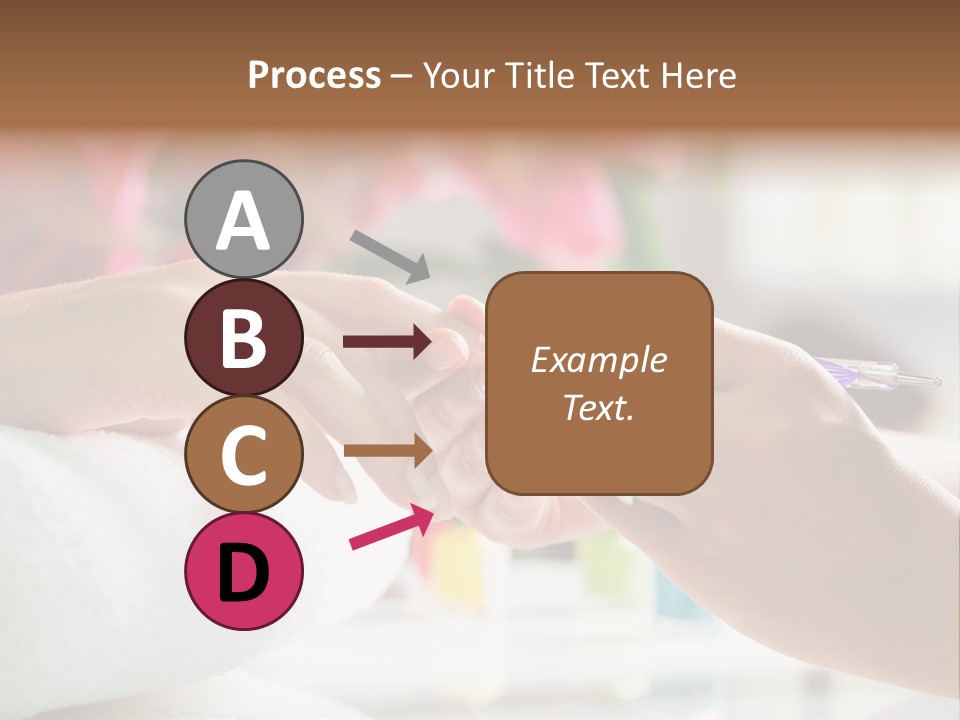 Nail Salon Cosmetics Finger PowerPoint Template