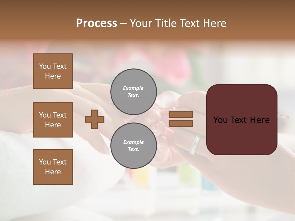 Nail Salon Cosmetics Finger PowerPoint Template