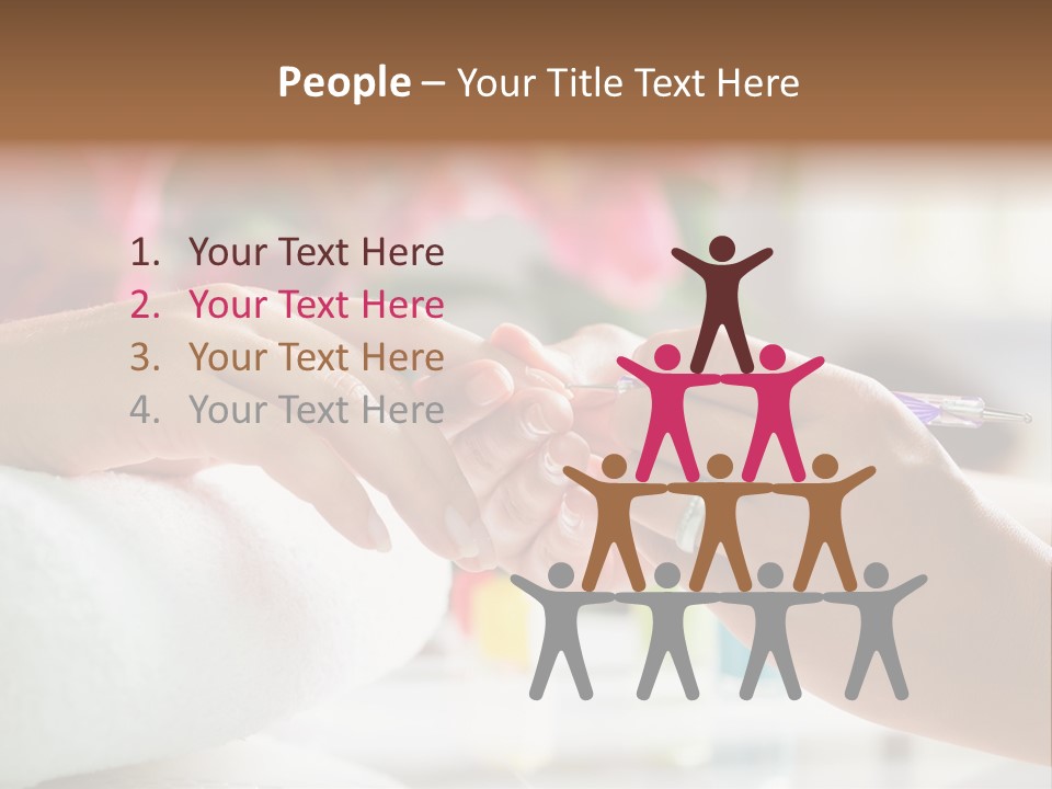 Nail Salon Cosmetics Finger PowerPoint Template