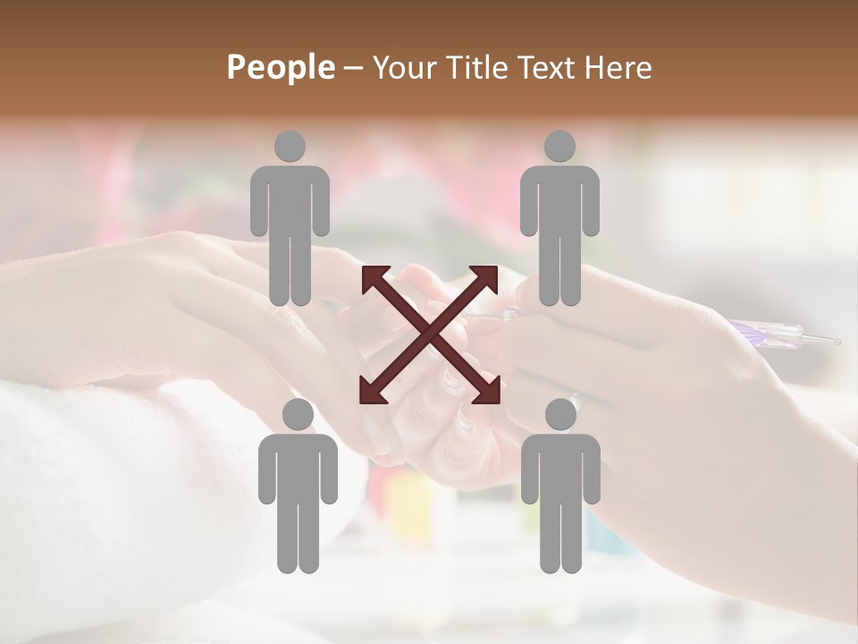 Nail Salon Cosmetics Finger PowerPoint Template