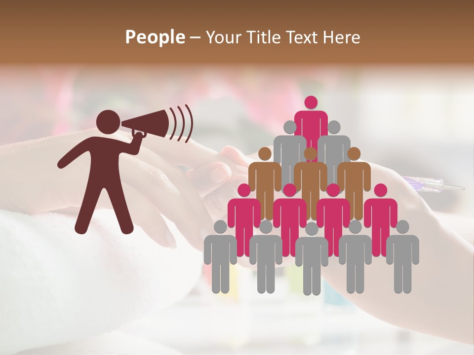 Nail Salon Cosmetics Finger PowerPoint Template