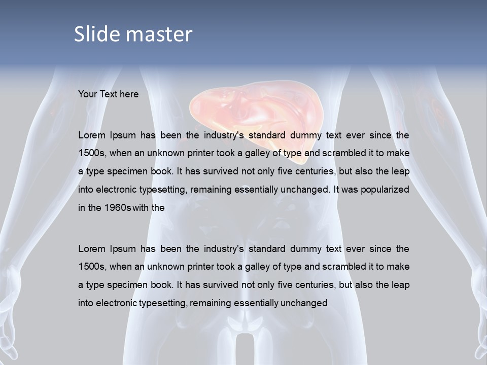 Xray Tomography Cirrhosis PowerPoint Template