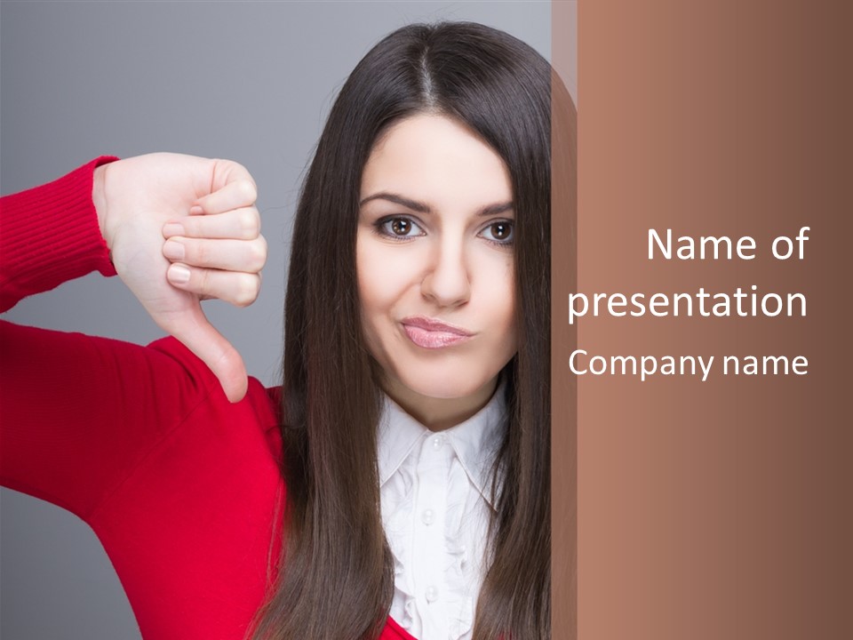 Person Concept Fail PowerPoint Template