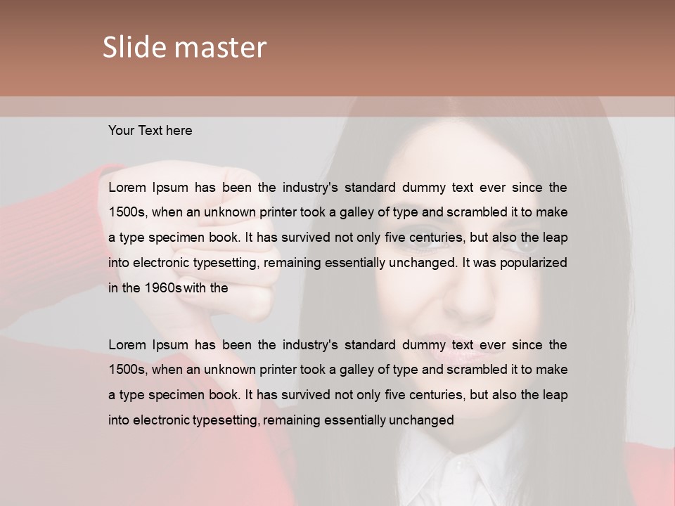 Person Concept Fail PowerPoint Template