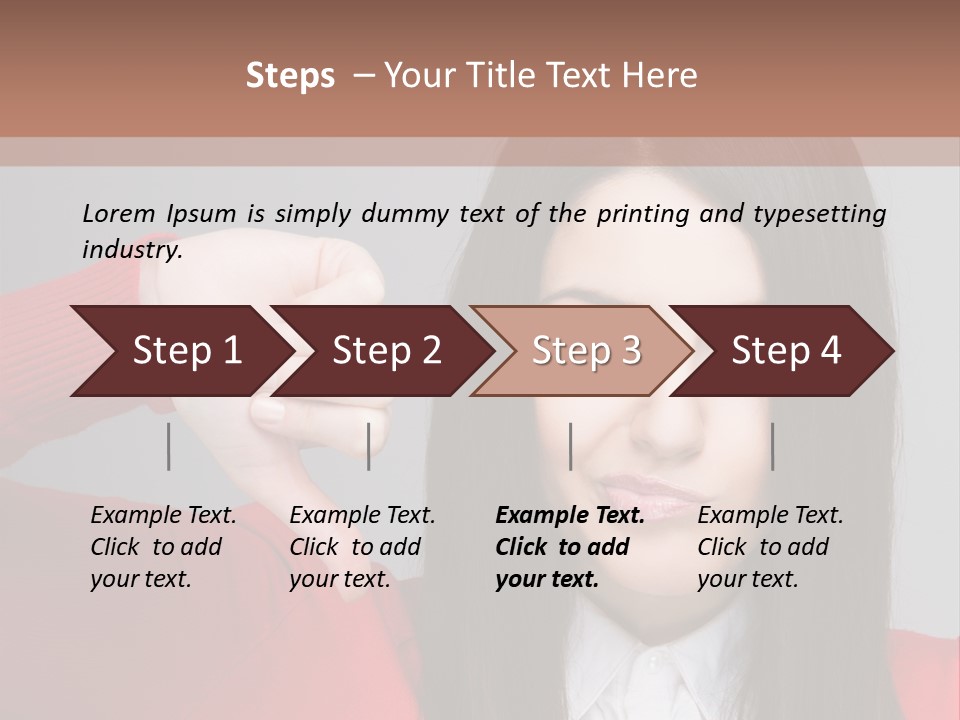 Person Concept Fail PowerPoint Template