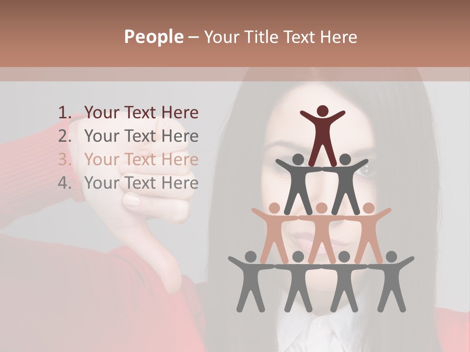 Person Concept Fail PowerPoint Template
