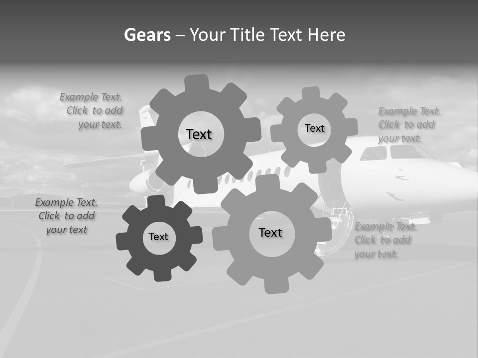 Fuselage Luxury Transportation PowerPoint Template