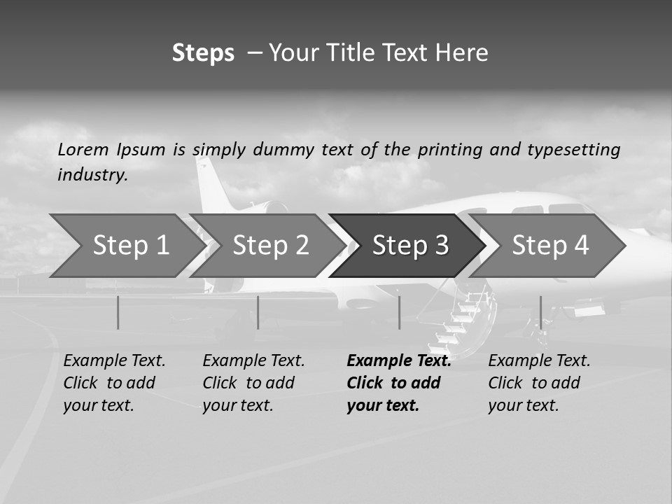 Fuselage Luxury Transportation PowerPoint Template