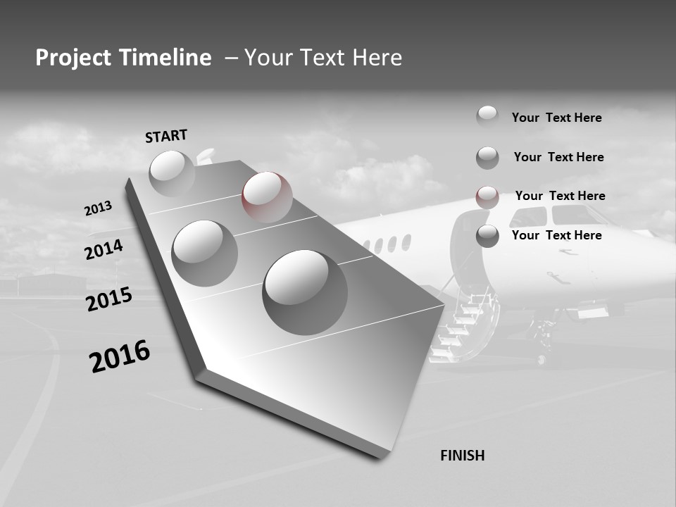 Fuselage Luxury Transportation PowerPoint Template