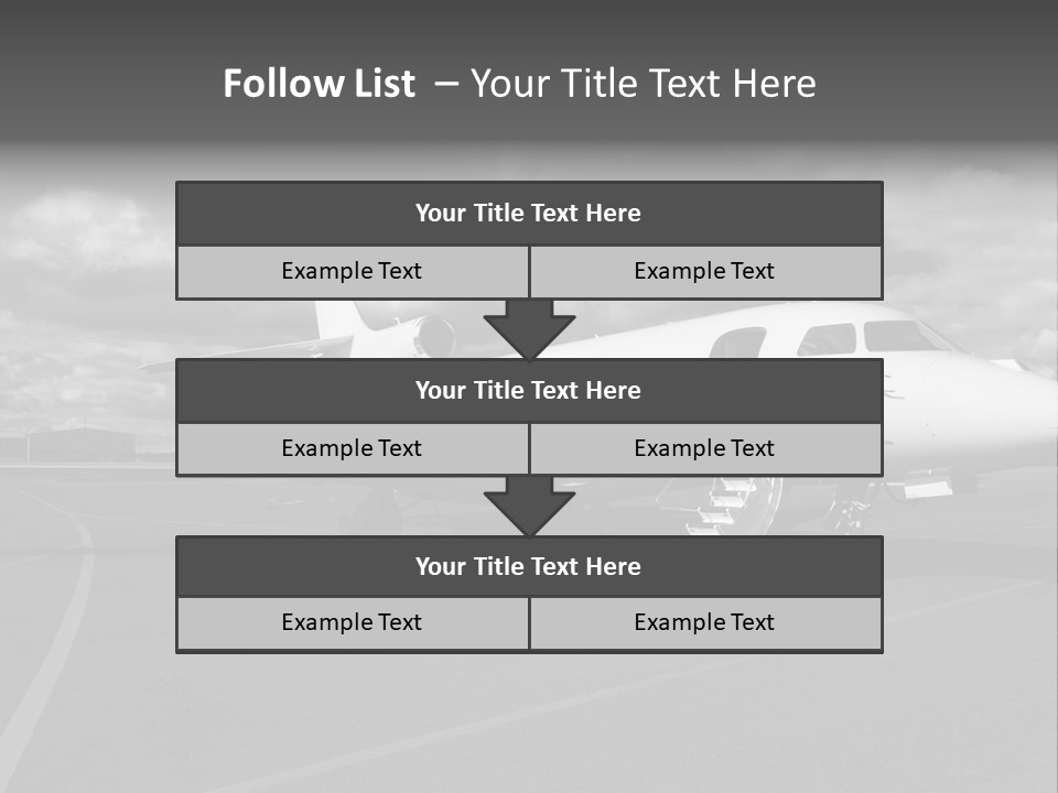 Fuselage Luxury Transportation PowerPoint Template