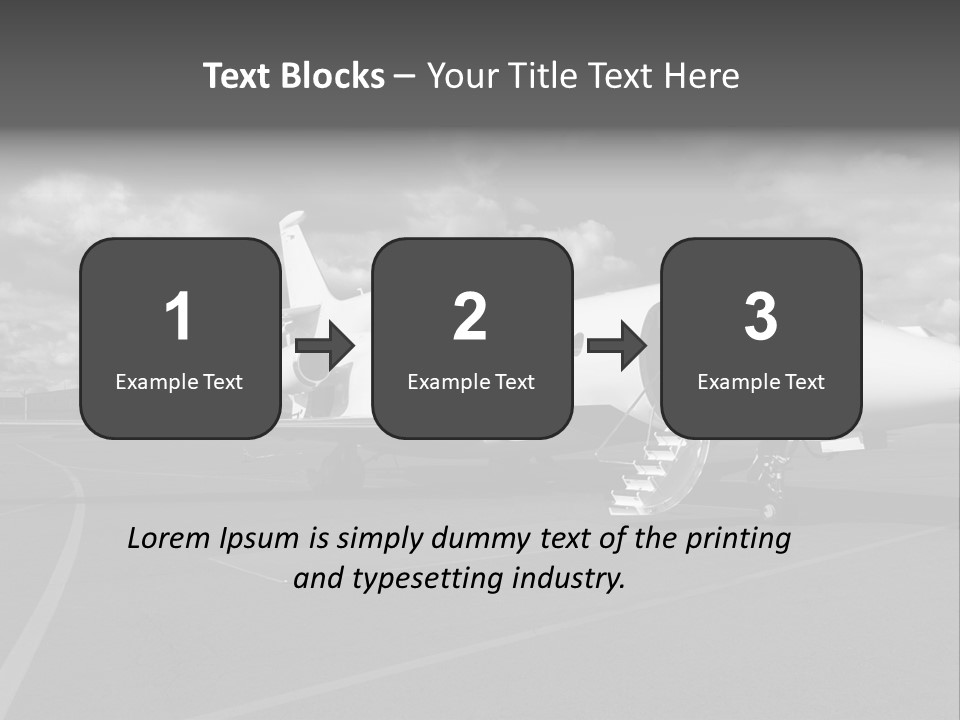 Fuselage Luxury Transportation PowerPoint Template
