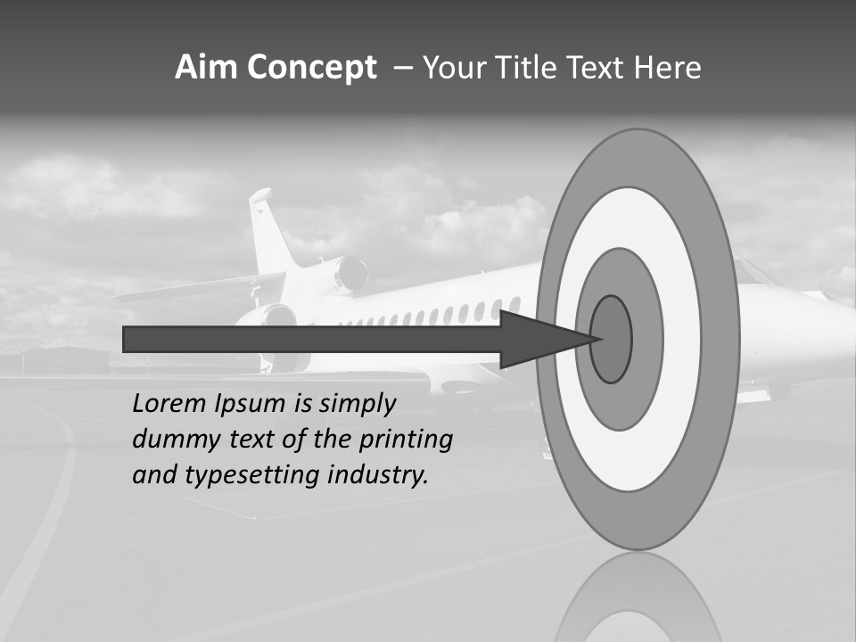 Fuselage Luxury Transportation PowerPoint Template